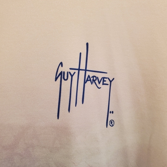 Like New Guy Harvey Men's Sun Performance Long Sleeve Shirt Sailfish fishing Xl - Picture 5 of 7